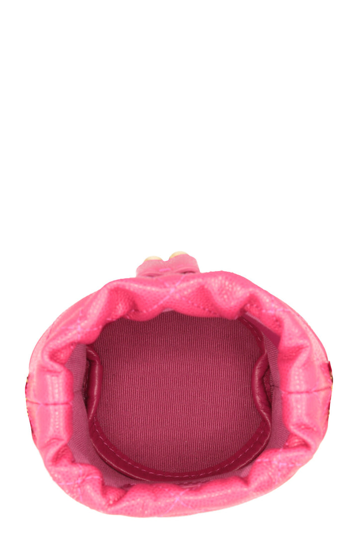 CHANEL Mini Bucket Drawstring Bag Pink