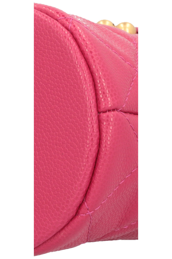 CHANEL Mini Bucket Drawstring Bag Pink