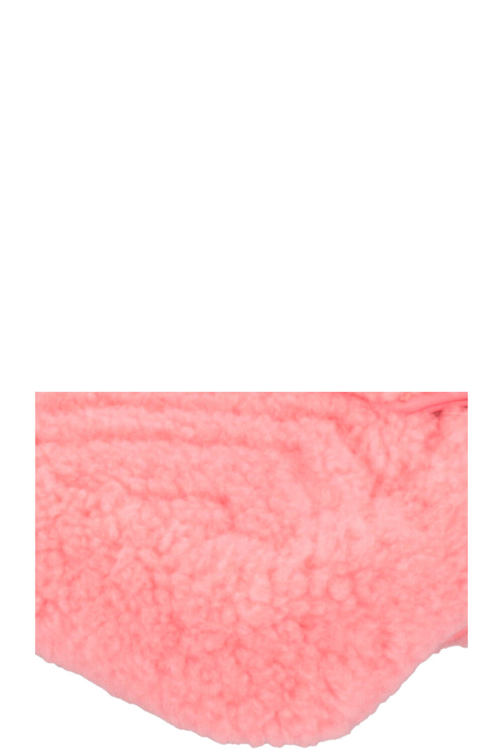 GUCCI Mini Marmont Shearling Crossbody Bag Pink