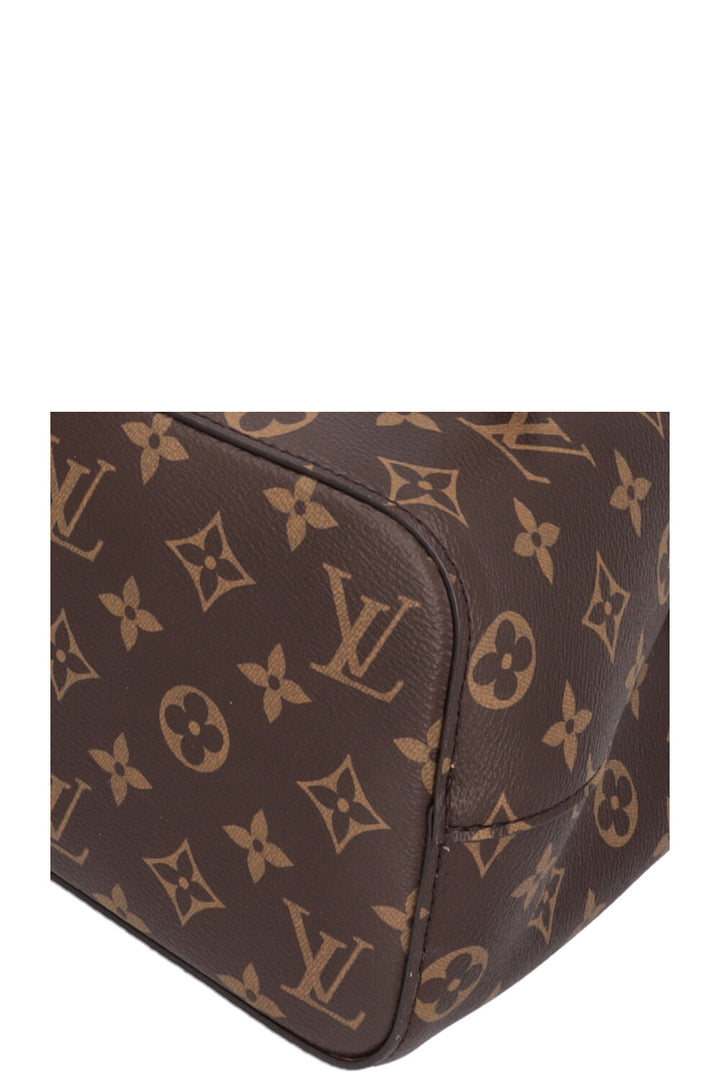LOUIS VUITTON BB Neonoe Shearling Bucket Bag Cozygram Canvas
