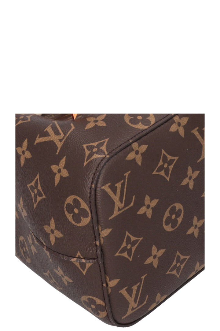 LOUIS VUITTON BB Neonoe Shearling Bucket Bag Cozygram Canvas