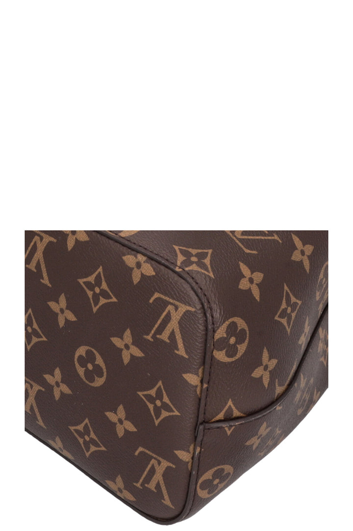 LOUIS VUITTON BB Neonoe Shearling Bucket Bag Cozygram Canvas