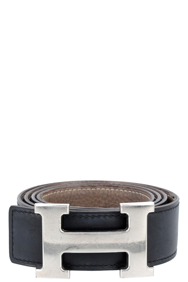 HERMÈS Constance Belt 32 Noir Etoupe