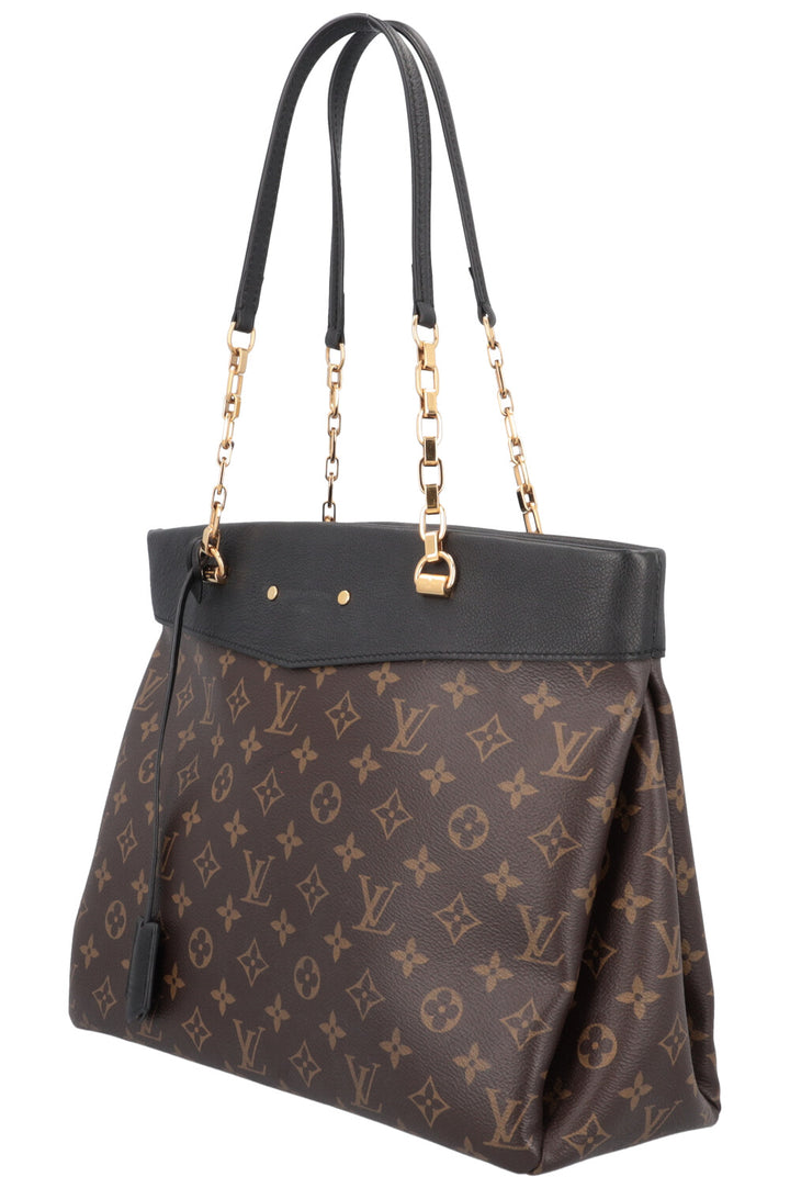 LOUIS VUITTON Pallas Chain Tote Bag MNG Canvas Leather