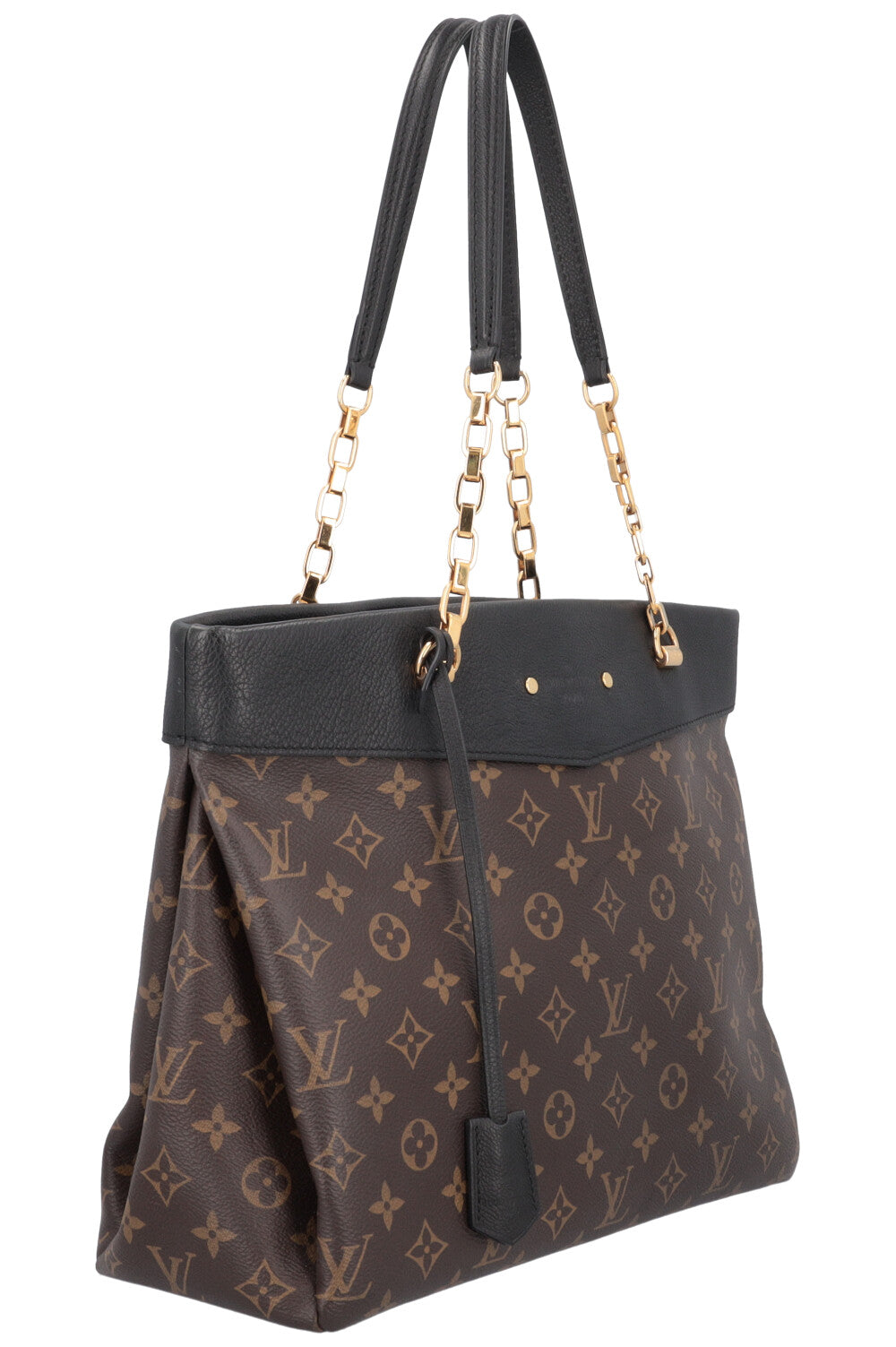 LOUIS VUITTON Pallas Chain Tote Bag MNG Canvas Leather