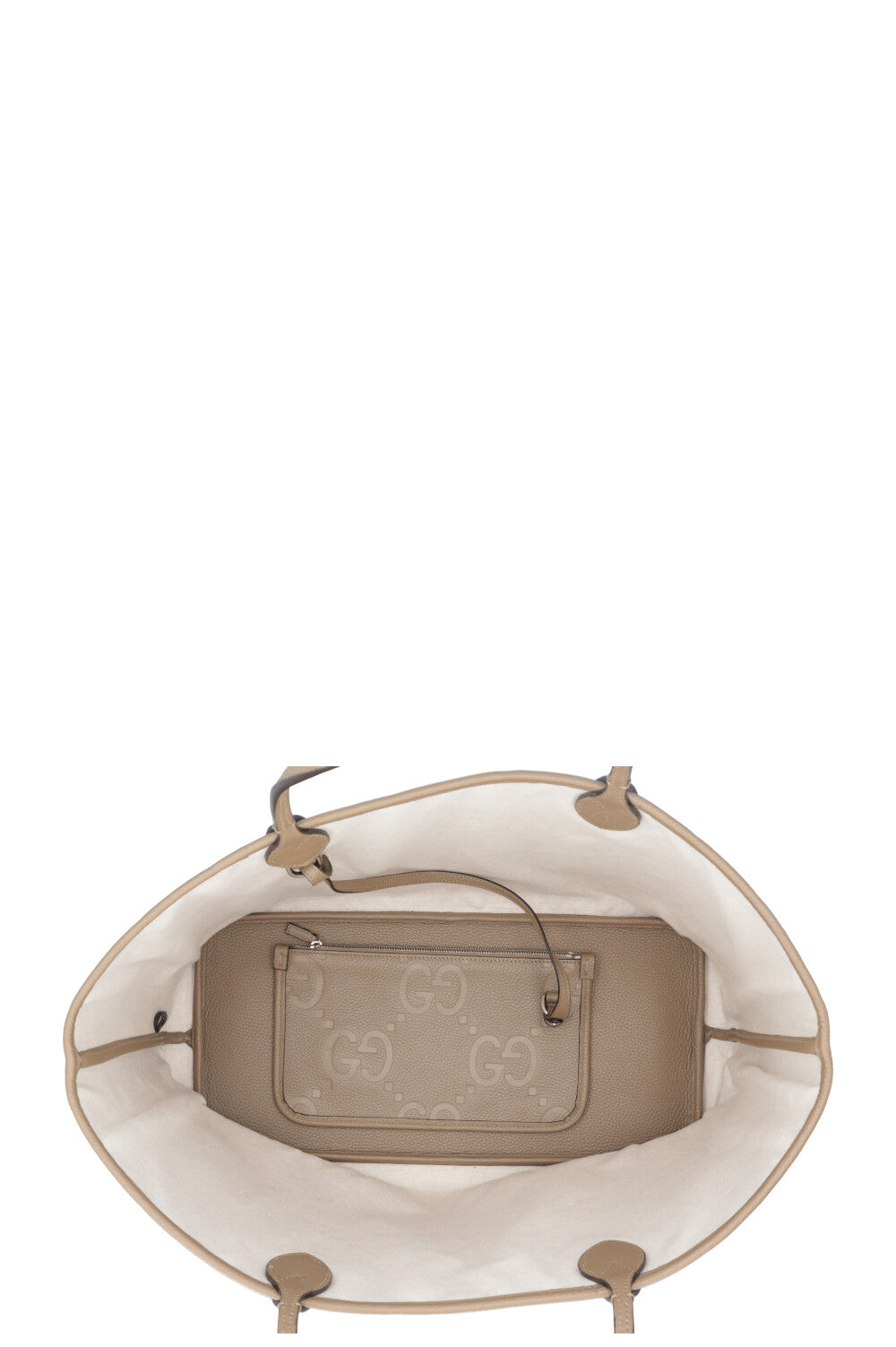 GUCCI Large Ophedia Giant GG Tote Bag Khaki