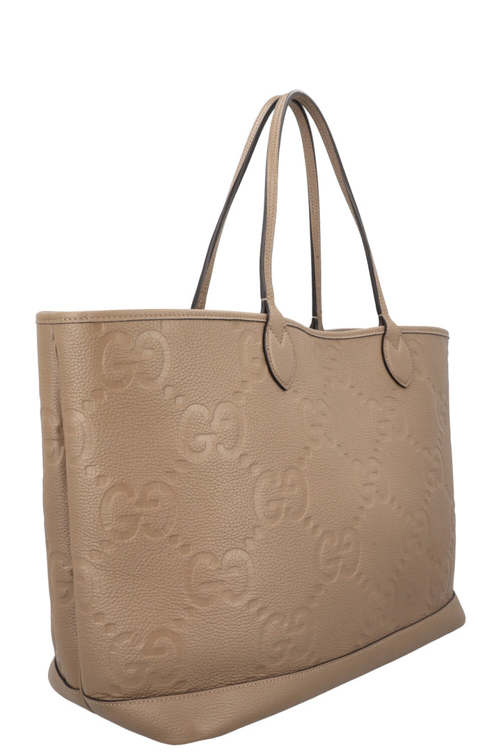 GUCCI Large Ophedia Giant GG Tote Bag Khaki