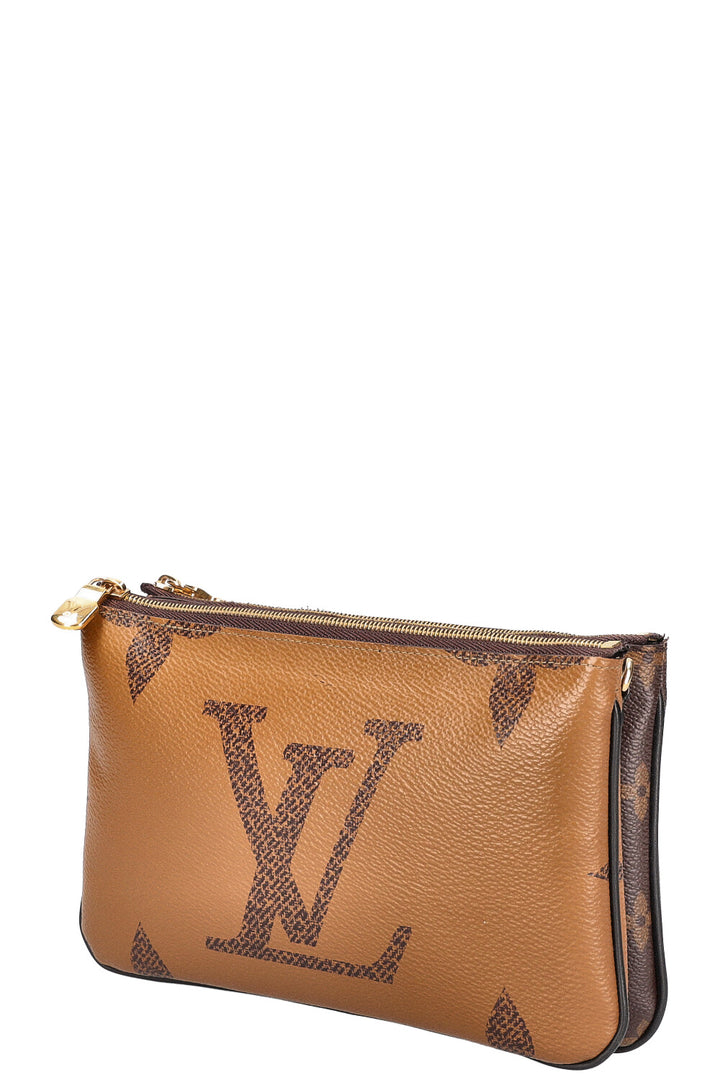 LOUIS VUITTON Giant MNG Double Zip Pochette Bag