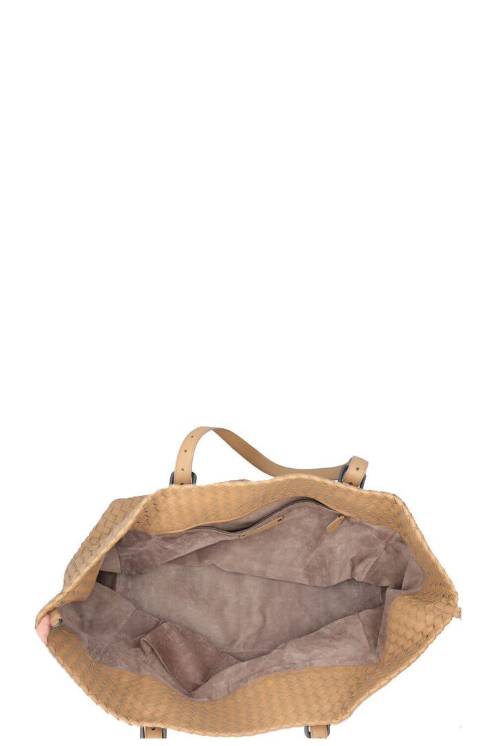BOTTEGA VENETA Tote Bag Intrecciato Camel