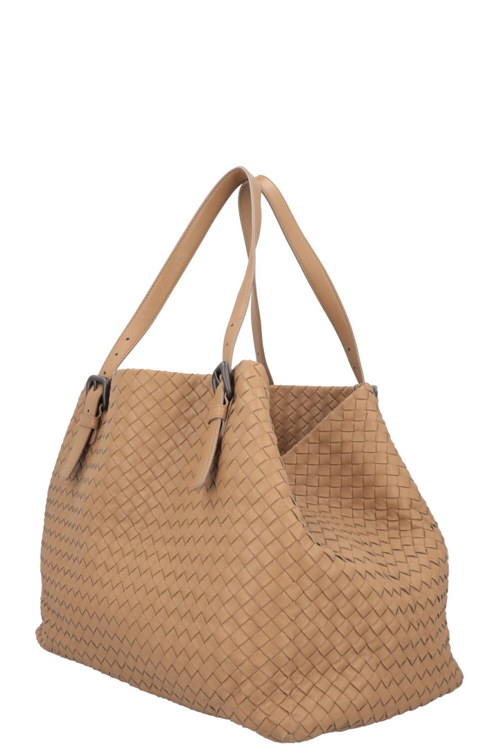 BOTTEGA VENETA Tote Bag Intrecciato Camel