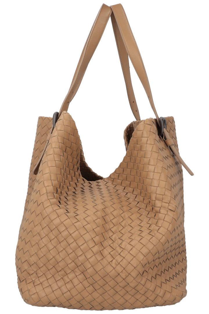 BOTTEGA VENETA Tote Bag Intrecciato Camel