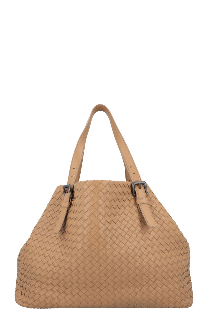 BOTTEGA VENETA Tote Bag Intrecciato Camel
