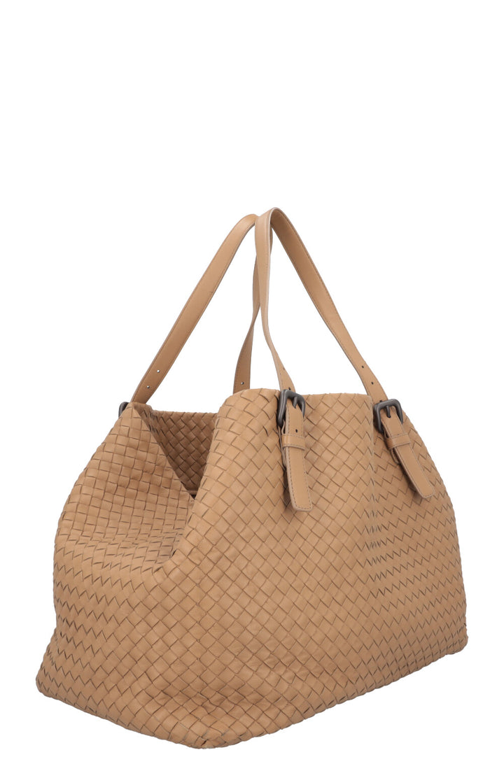 BOTTEGA VENETA Tote Bag Intrecciato Camel