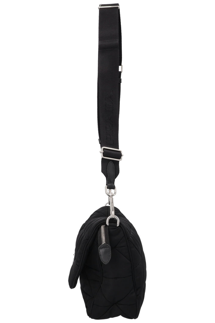 PRADA Quilted Crossbody Bag Nylon Black