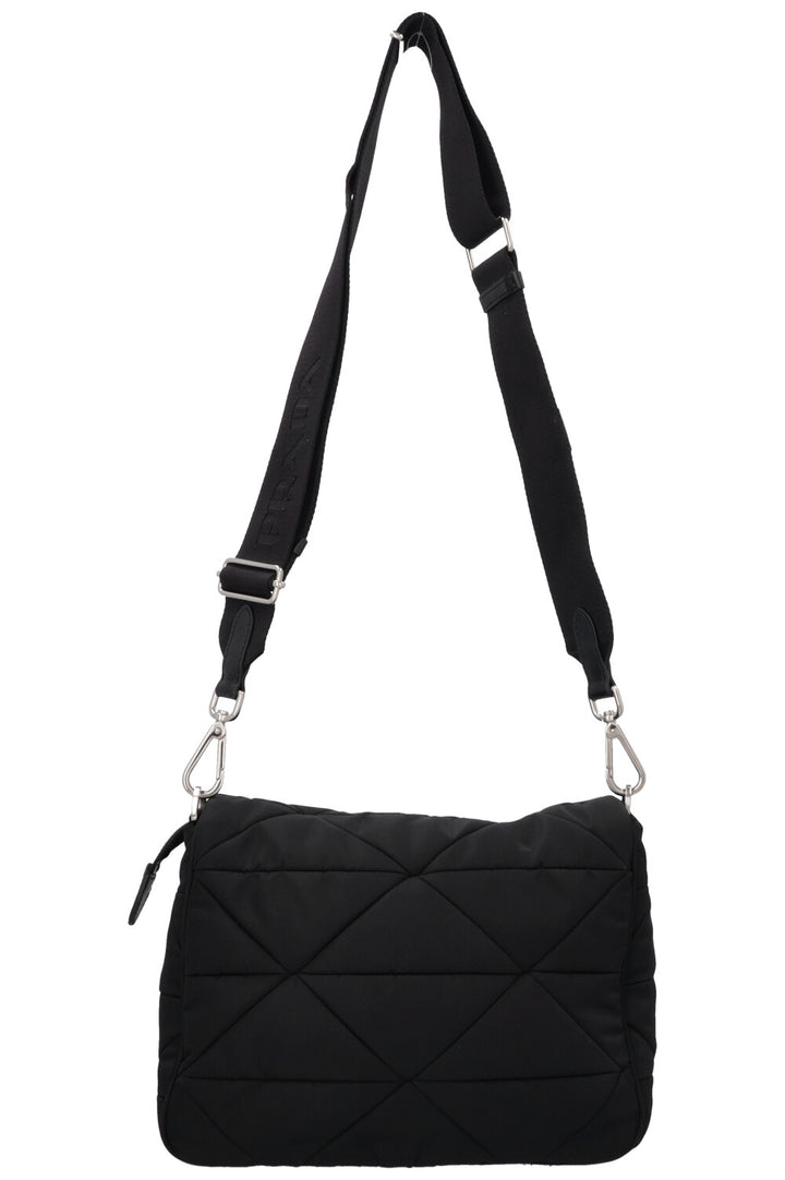 PRADA Quilted Crossbody Bag Nylon Black