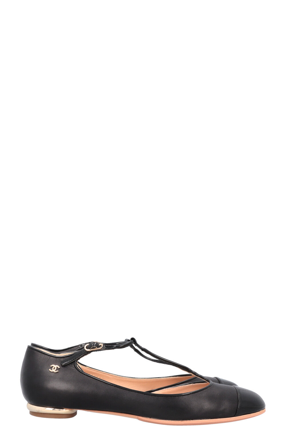 CHANEL Mary Jane Classic Ballet Flats Black