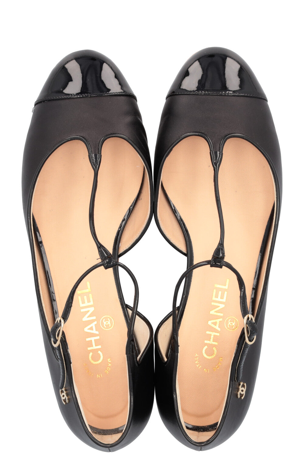CHANEL Mary Jane Classic Ballet Flats Black