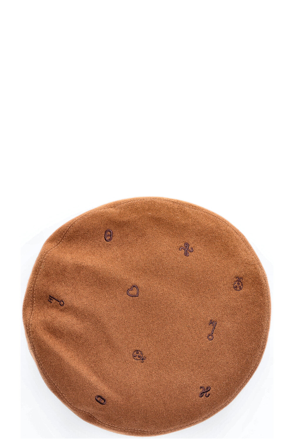 HERMÈS Saint Honore Charm Hat Cashmere Brown