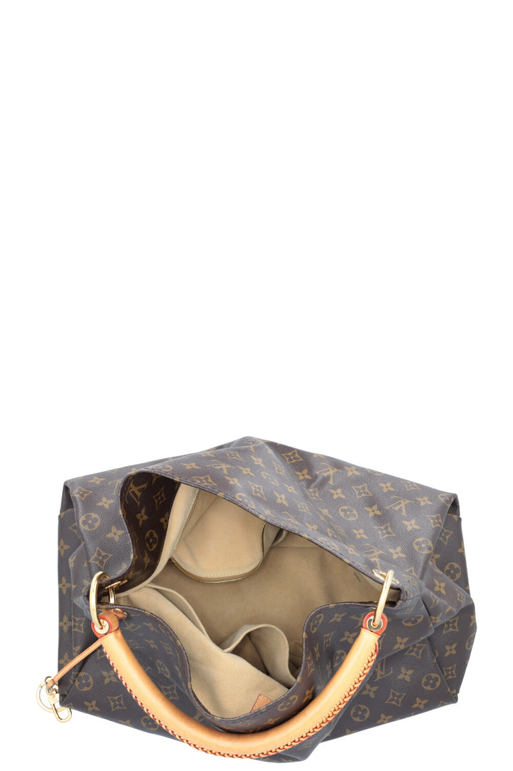 LOUIS VUITTON Artsy MM Hobo Bag MNG Canvas