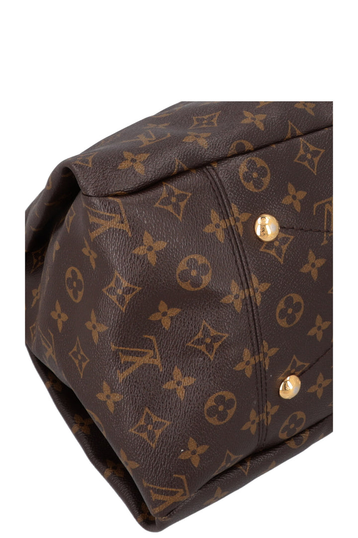 LOUIS VUITTON Artsy MM Hobo Bag MNG Canvas