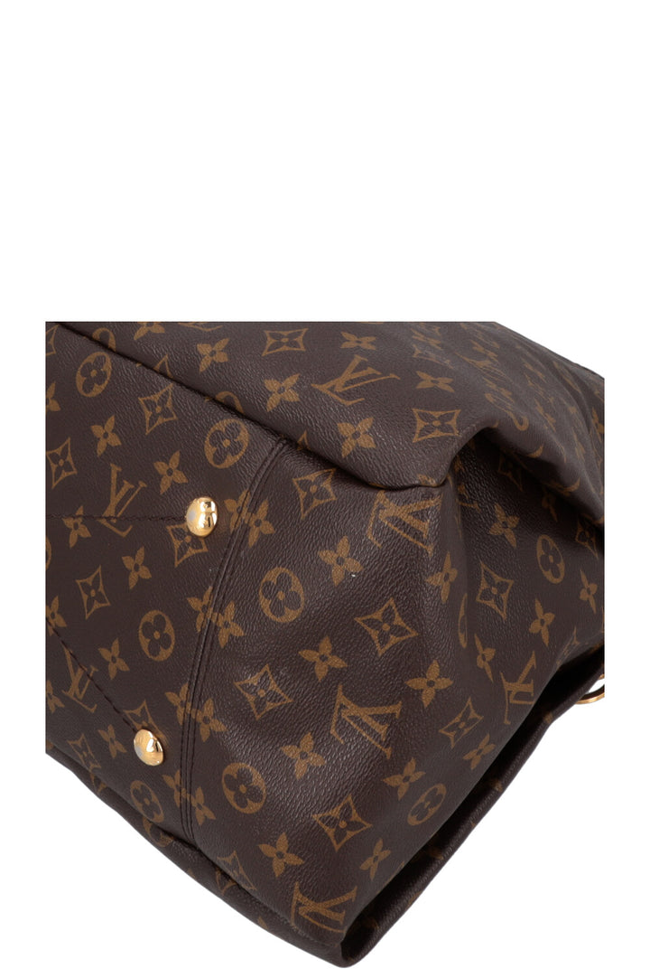 LOUIS VUITTON Artsy MM Hobo Bag MNG Canvas
