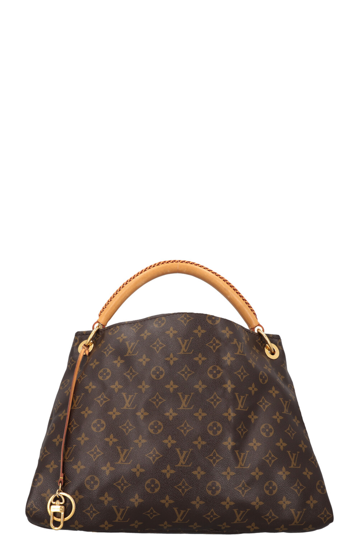 LOUIS VUITTON Artsy MM Hobo Bag MNG Canvas