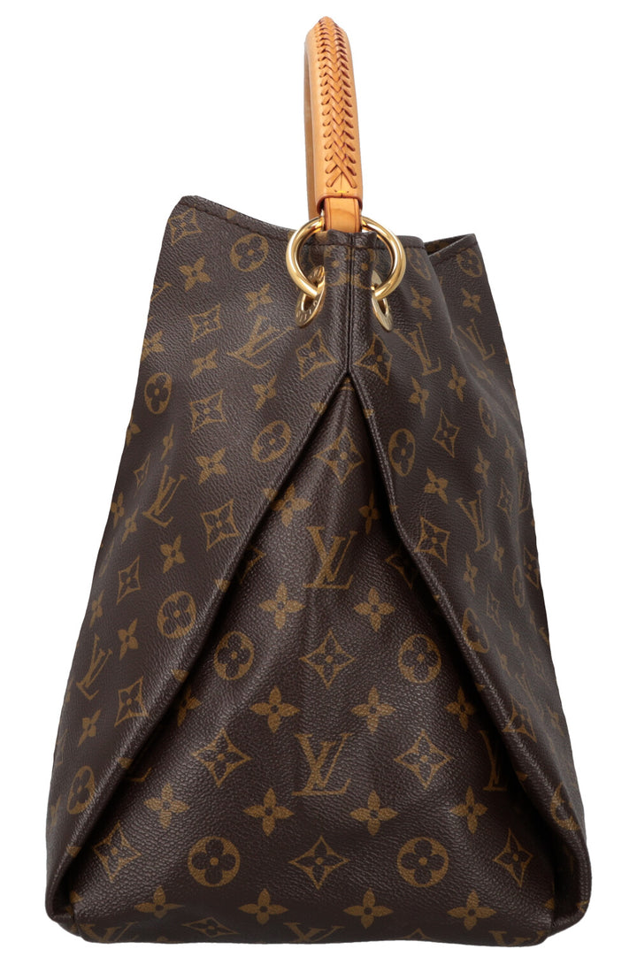 LOUIS VUITTON Artsy MM Hobo Bag MNG Canvas