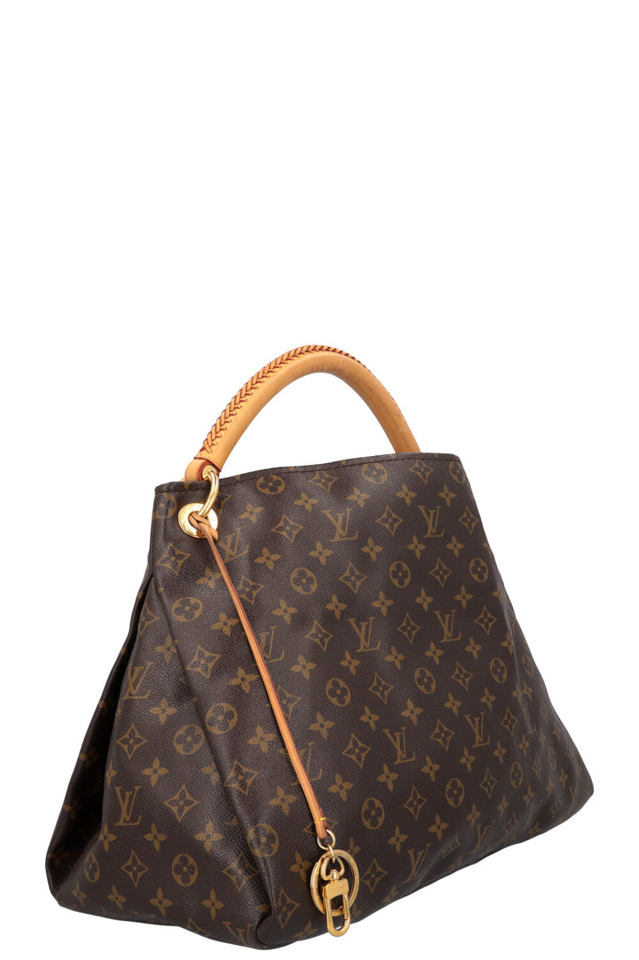 LOUIS VUITTON Artsy MM Hobo Bag MNG Canvas