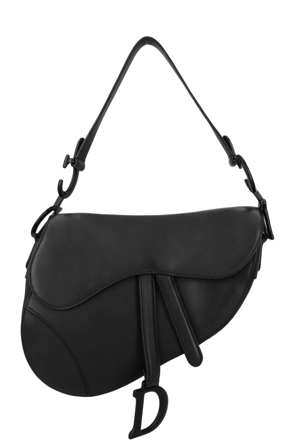 CHRISTIAN DIOR Saddle Shoulder Bag All Black