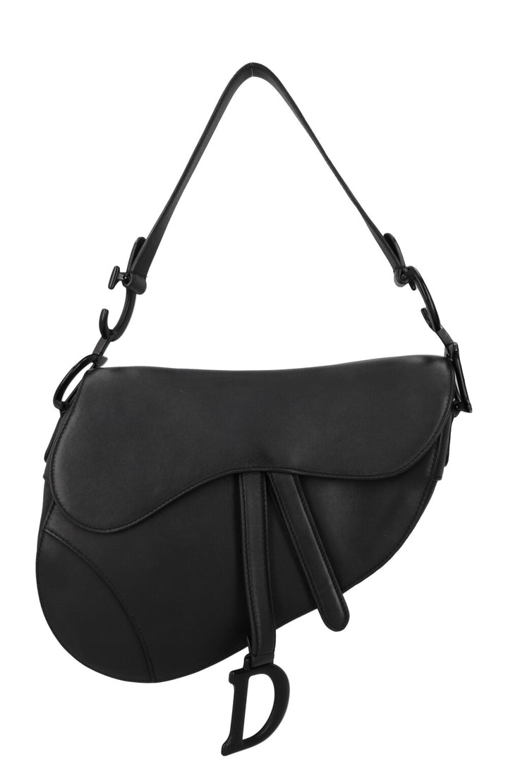 CHRISTIAN DIOR Saddle Shoulder Bag All Black