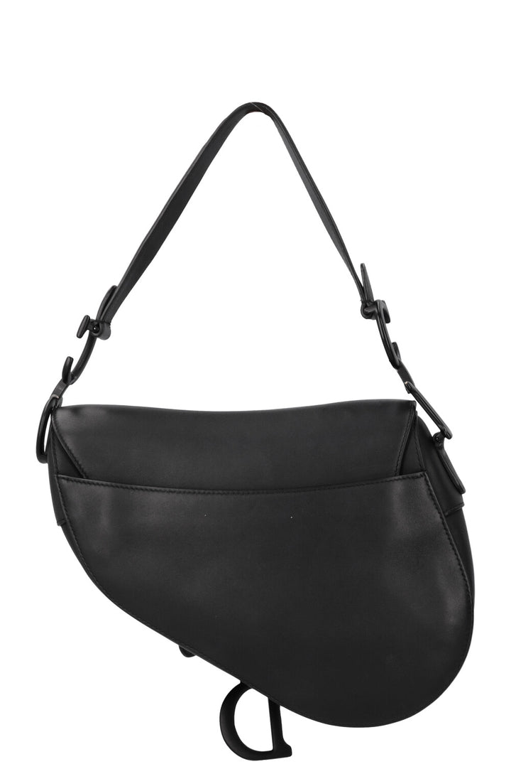 CHRISTIAN DIOR Saddle Shoulder Bag All Black
