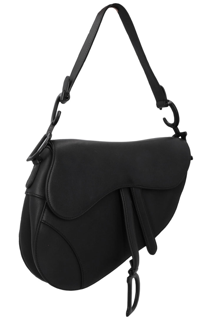 CHRISTIAN DIOR Saddle Shoulder Bag All Black