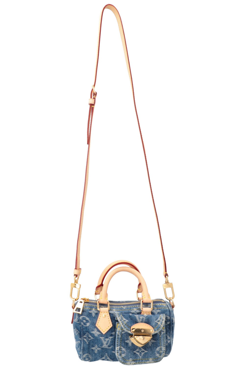 LOUIS VUITTON Nano Speedy Monogram Denim MNG