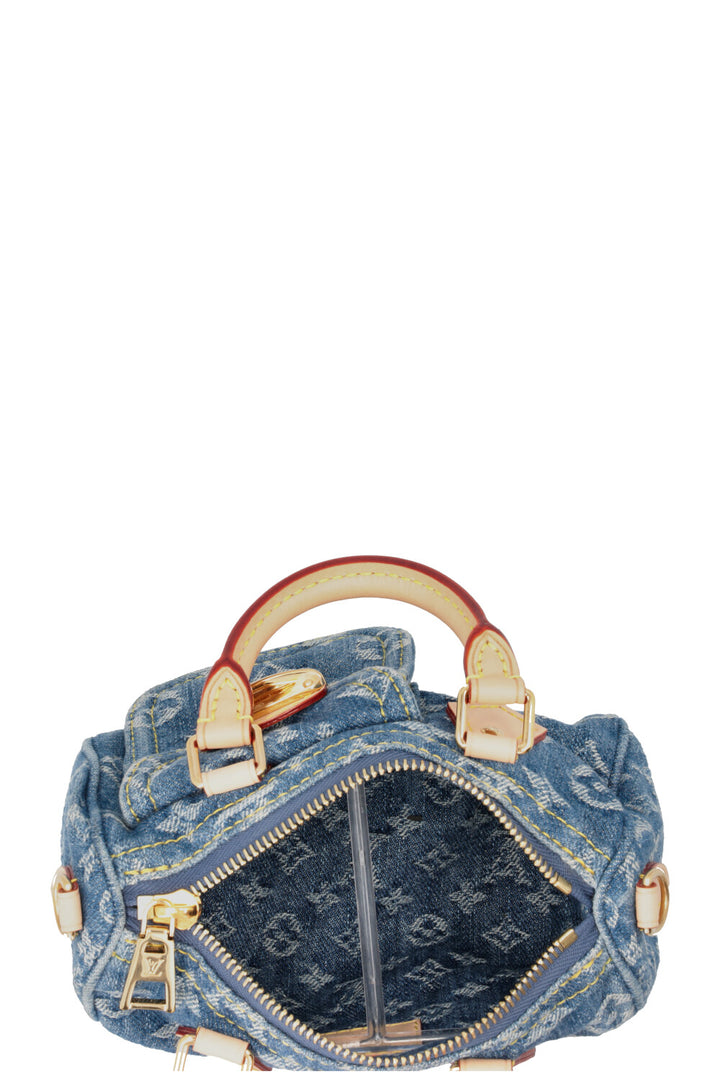 LOUIS VUITTON Nano Speedy Monogram Denim MNG