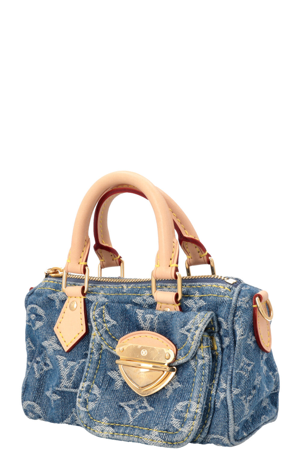 LOUIS VUITTON Nano Speedy Monogram Denim MNG