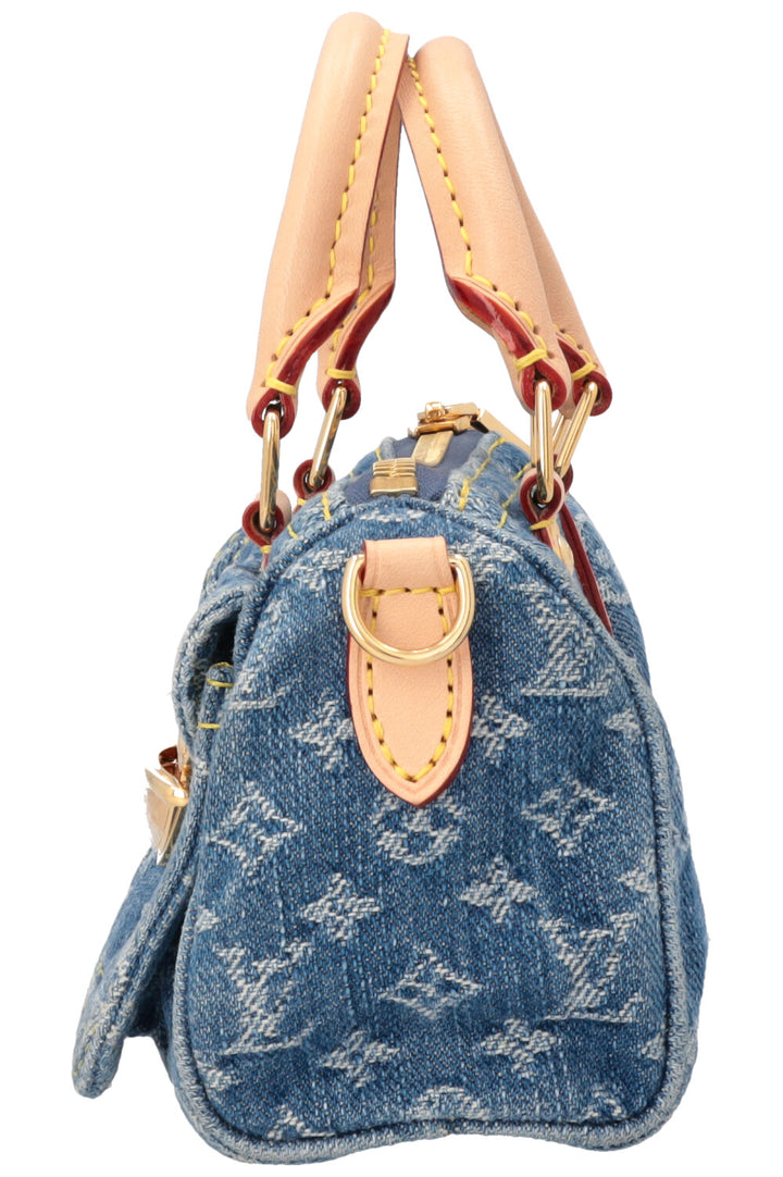 LOUIS VUITTON Nano Speedy Monogram Denim MNG