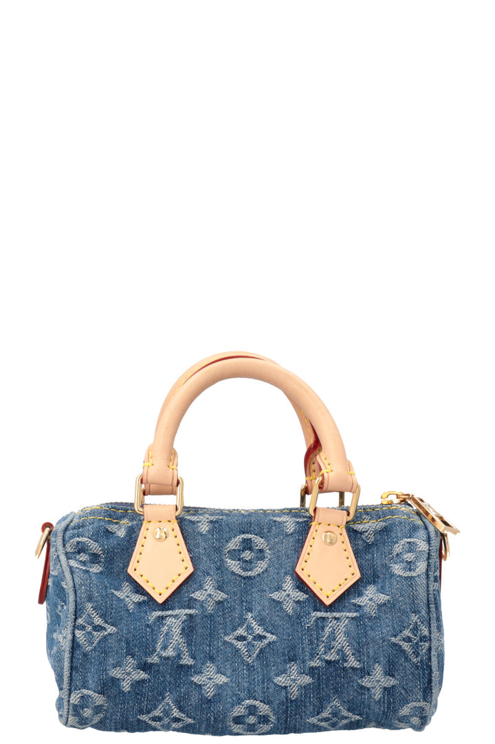 LOUIS VUITTON Nano Speedy Monogram Denim MNG