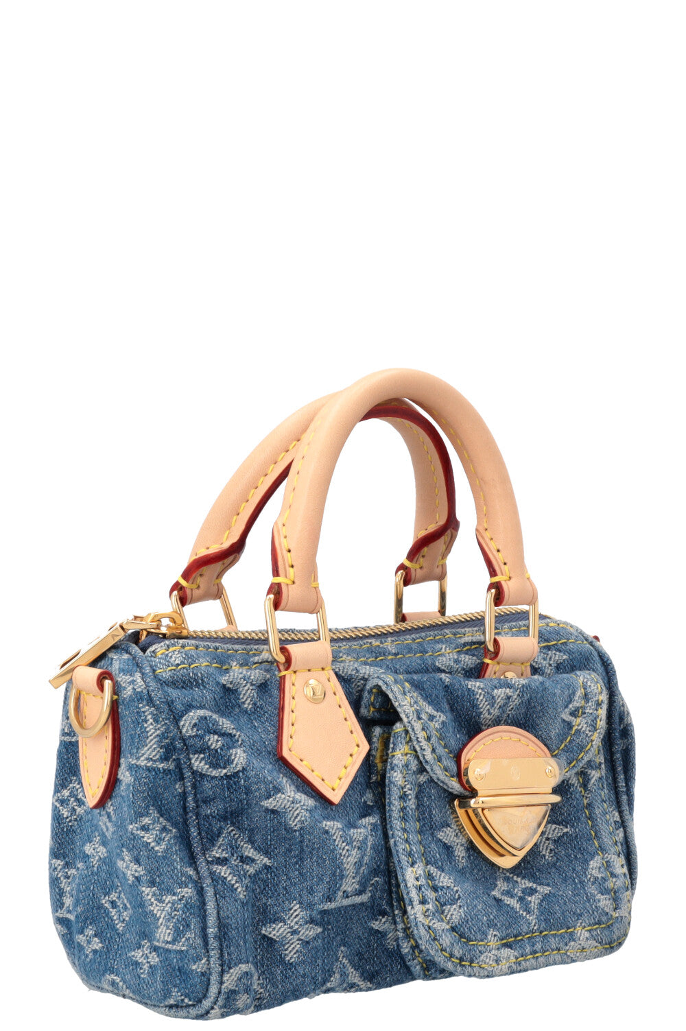 LOUIS VUITTON Nano Speedy Monogram Denim MNG