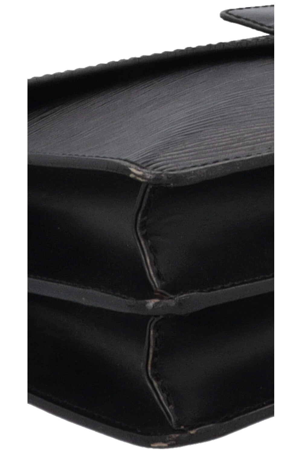 LOUIS VUITTON Monceau Sac à main en cuir épi Noir