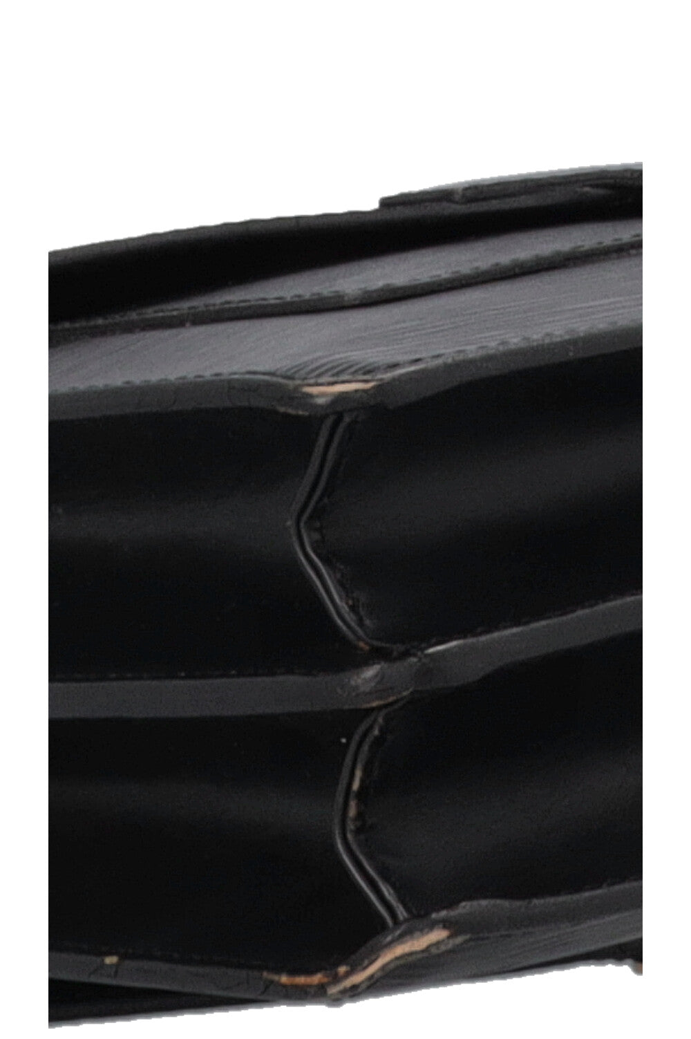 LOUIS VUITTON Monceau Sac à main en cuir épi Noir