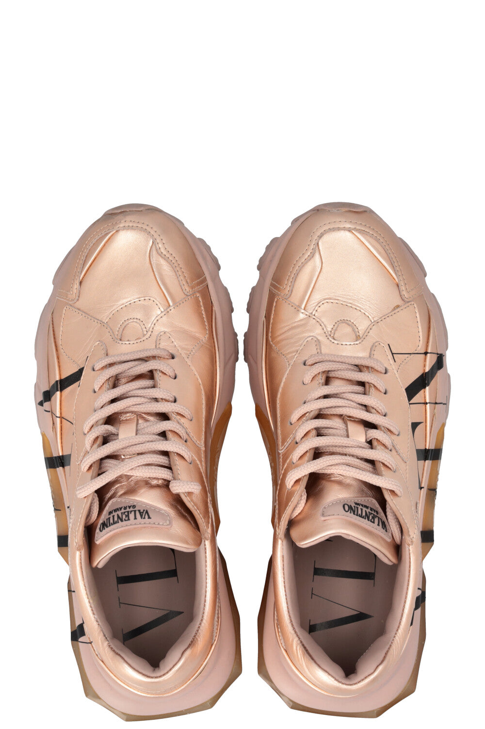 VALENTINO Bounce Sneakers Rose Gold – REAWAKE