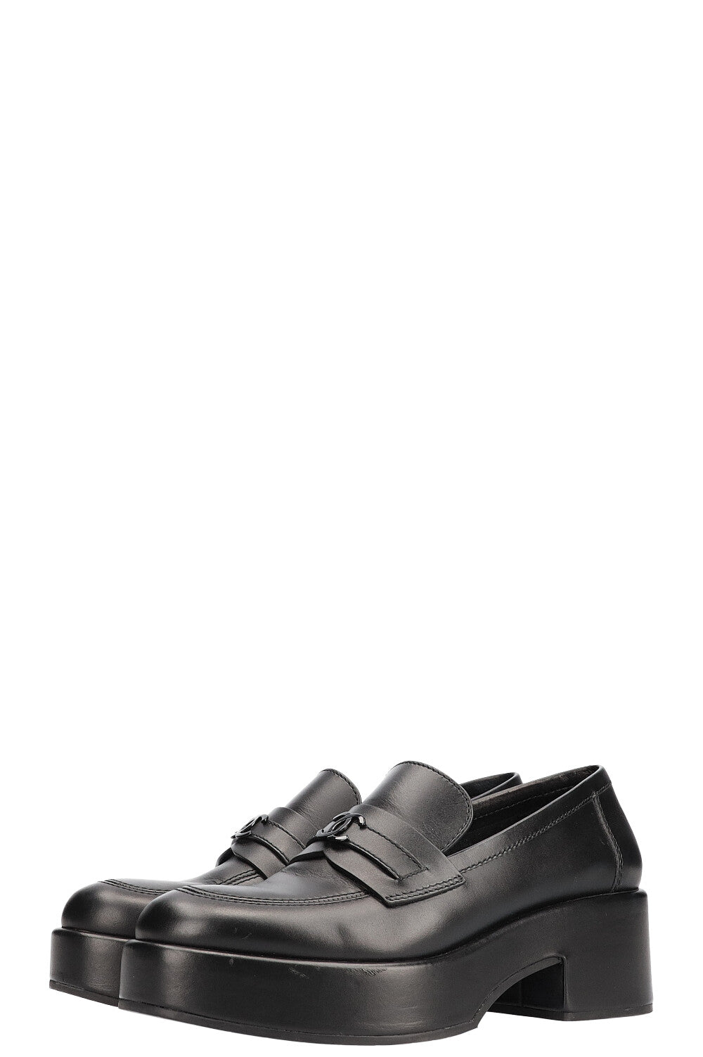 CHANEL Loafers Black