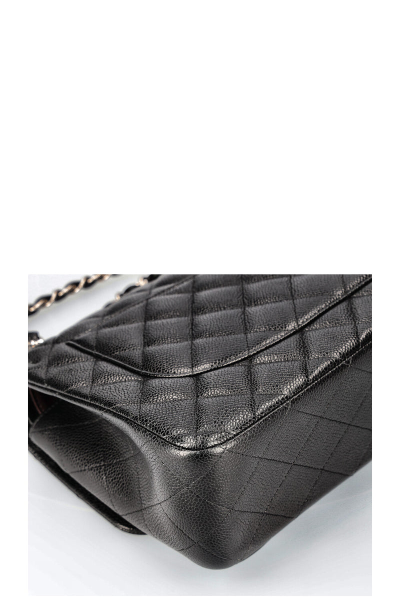 CHANEL Double Flap Bag Caviar Large