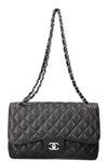 CHANEL Double Flap Bag Caviar Large