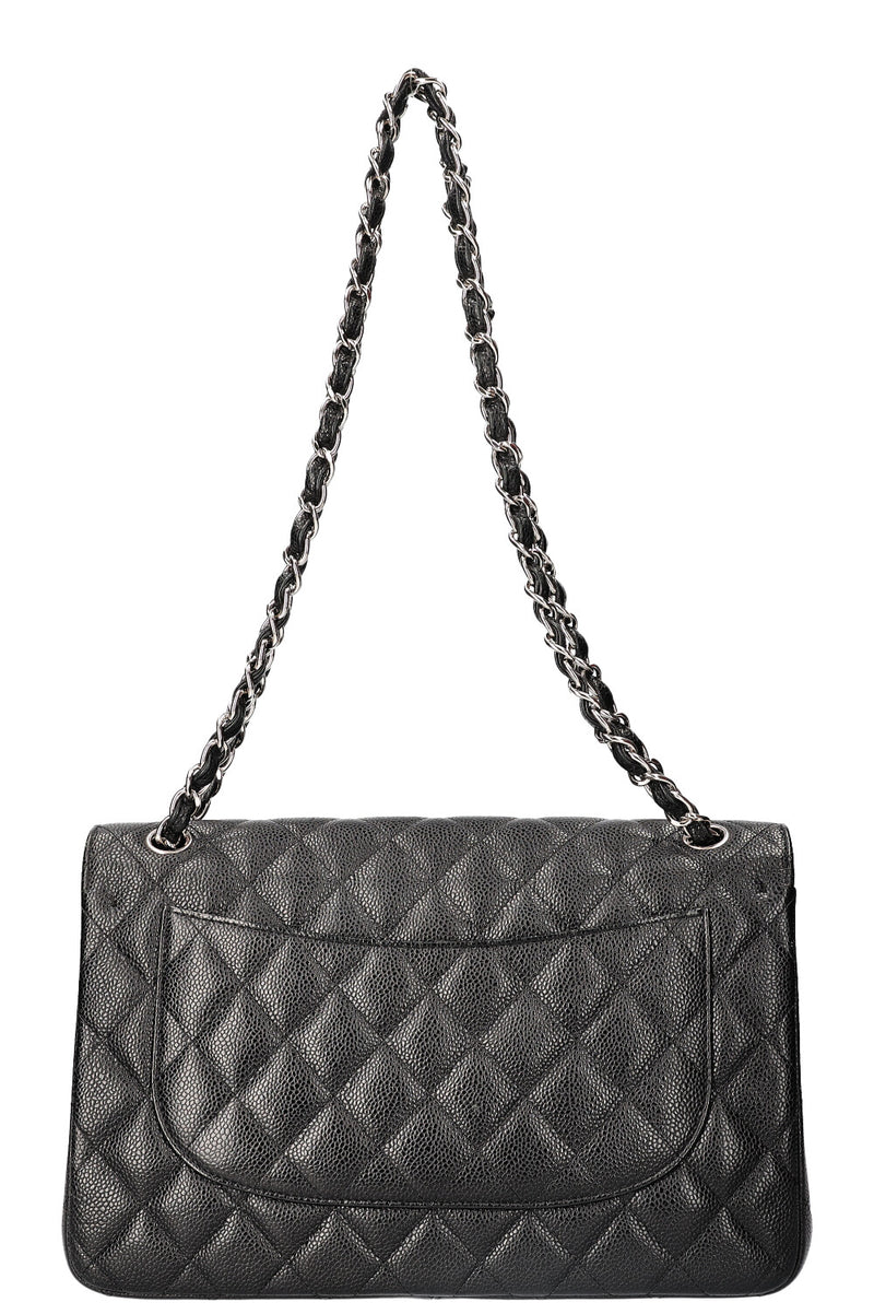 CHANEL Double Flap Bag Caviar Large