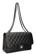 CHANEL Double Flap Bag Caviar Large