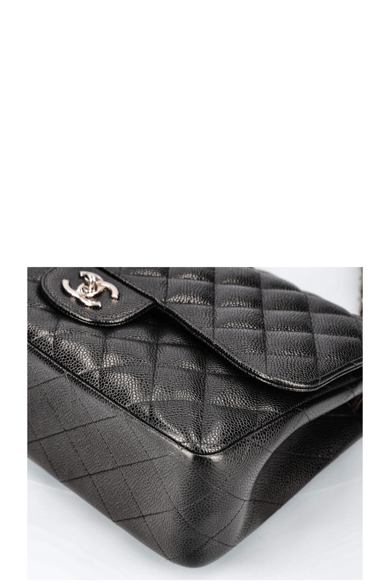 CHANEL Double Flap Bag Caviar Large