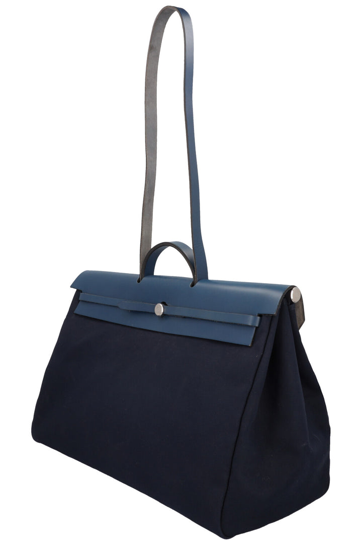 HERMÈS Herbag Voyage 50 Canvas Navy
