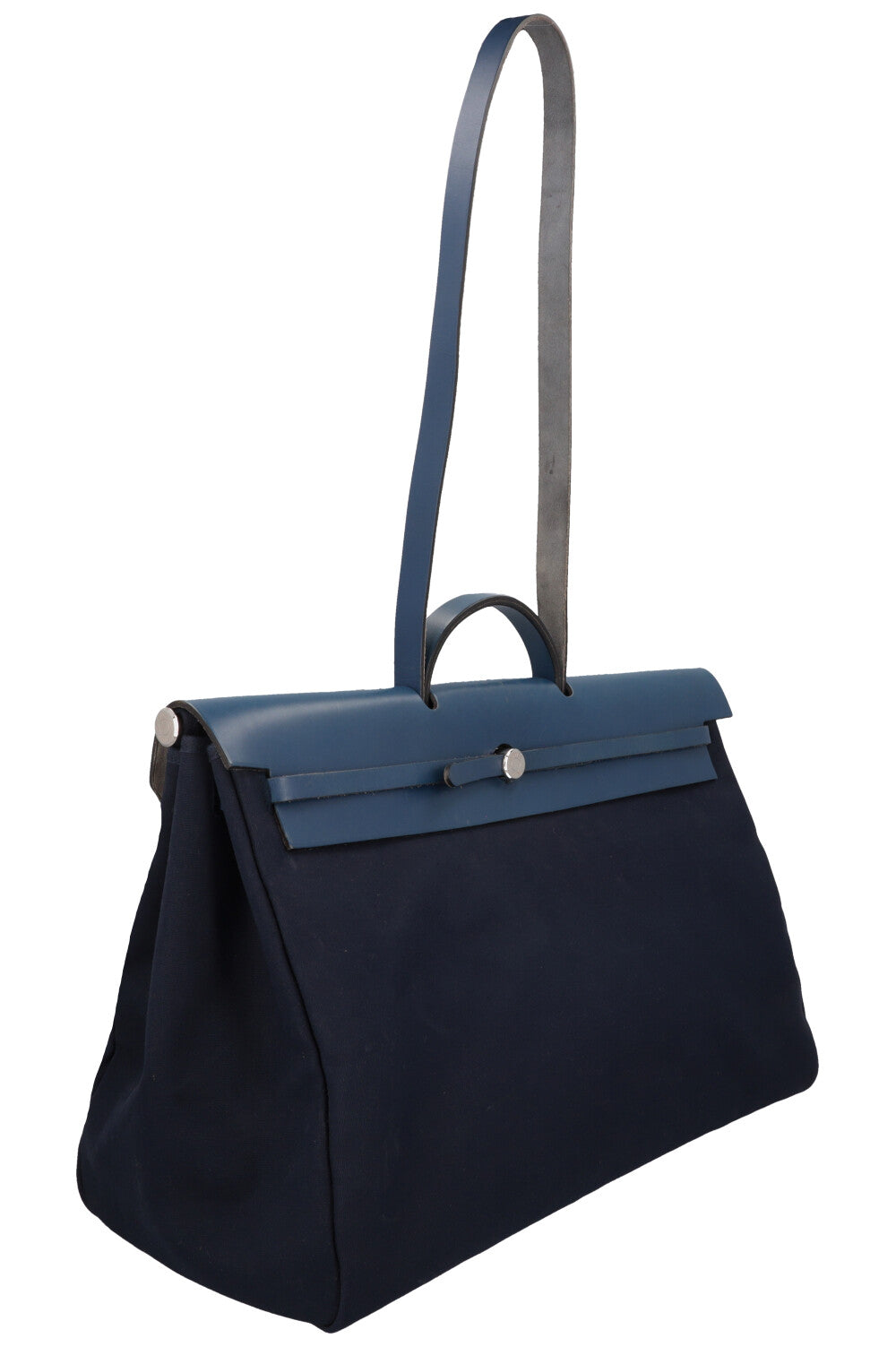 HERMÈS Herbag Voyage 50 Canvas Navy