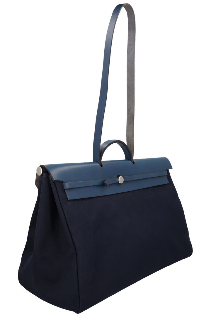HERMÈS Herbag Voyage 50 Canvas Navy